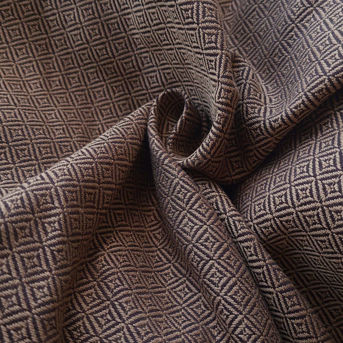 Ring sling Leo Café in 100% cotton