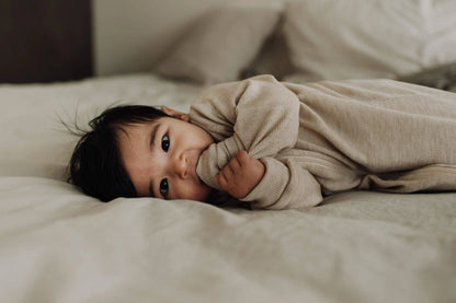 Sovdräkt för baby i 100% merinoull