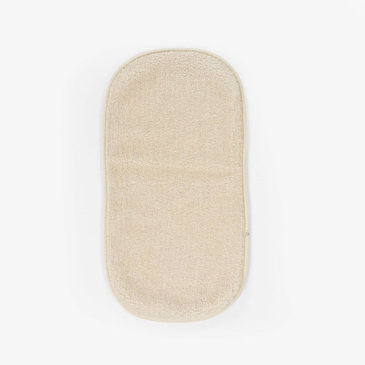 Underlag til barnevogn i 100% børstet merinould 35x75 cm