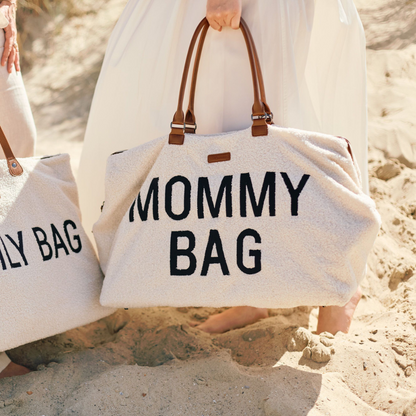 Mommy Bag® stor pusletaske - Teddy - Ecru