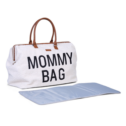 Mommy Bag® stor pusletaske - Teddy - Ecru