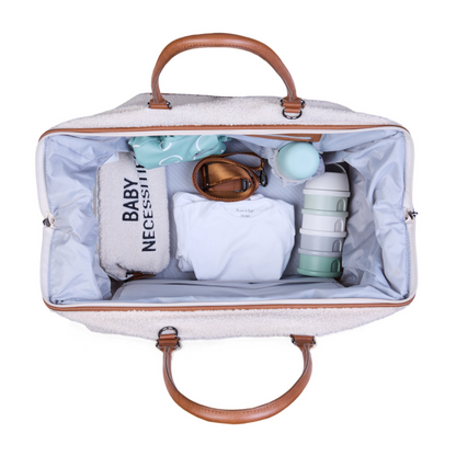 Mommy Bag® stor pusletaske - Teddy - Ecru