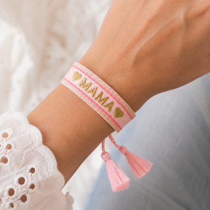 Macramé MAMA-armbånd