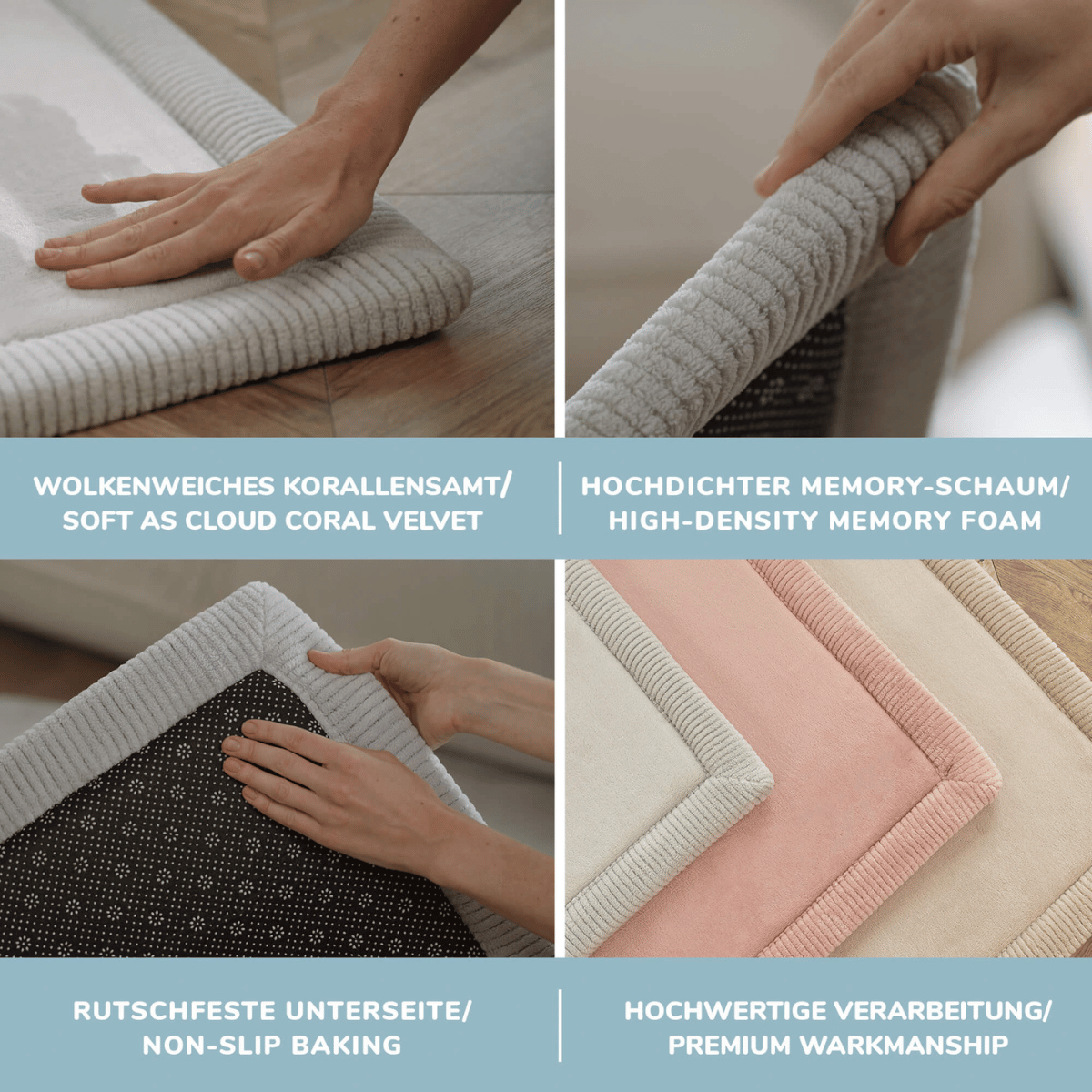 Spielmatte aus Memoryfoam 200x150 cm