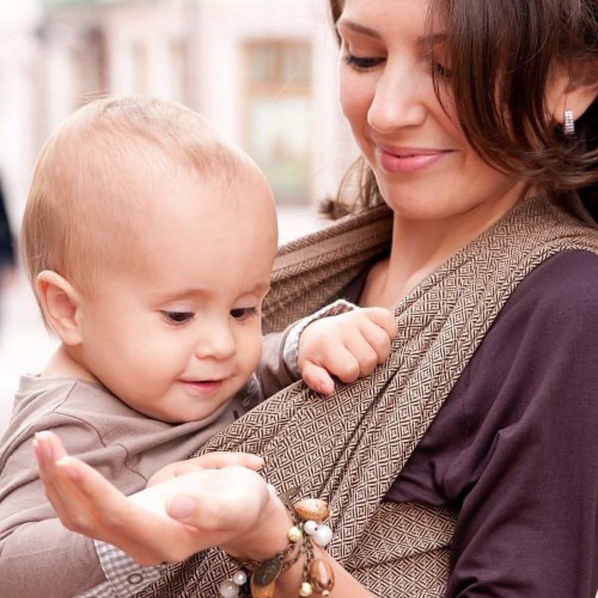 Schnellwickel Leo Café aus 100 % Baumwolle