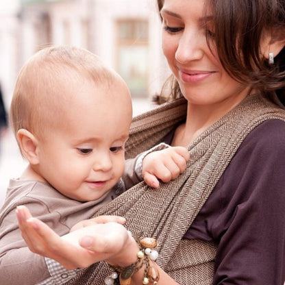 Schnellwickel Leo Café aus 100 % Baumwolle