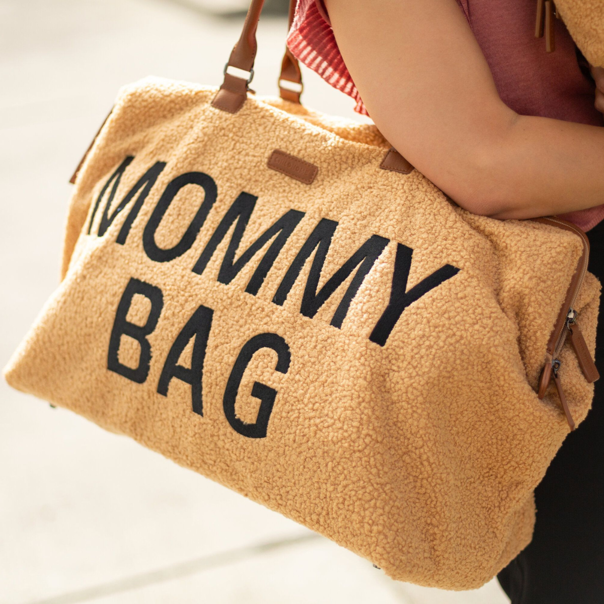 Mommy Bag® stor skötväska - Teddy - Beige