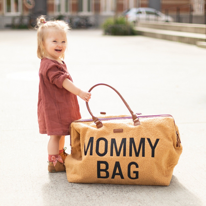 Mommy Bag® stor skötväska - Teddy - Beige