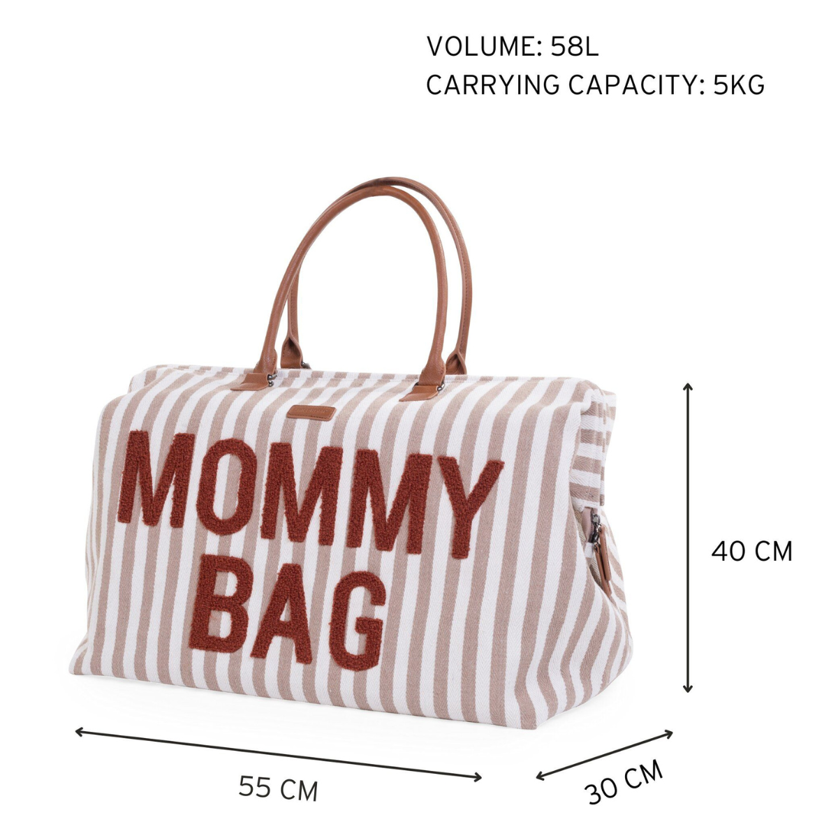Mommy Bag® stor pusletaske - Stripes