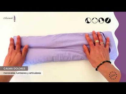 Varmepude med hvedekerner og lavendel - med overtræk