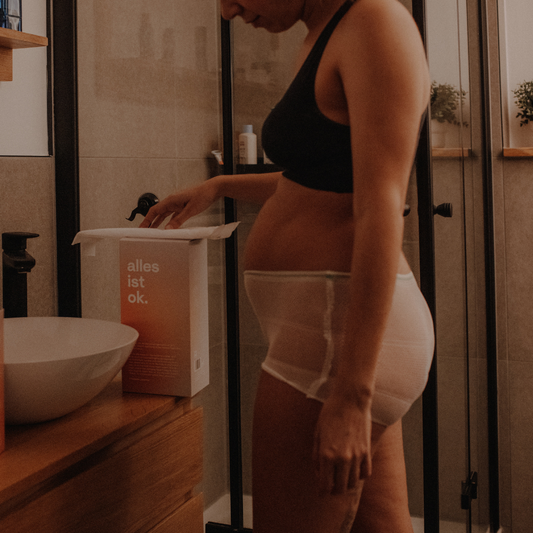 Økologiske post partum bind - til de første dage
